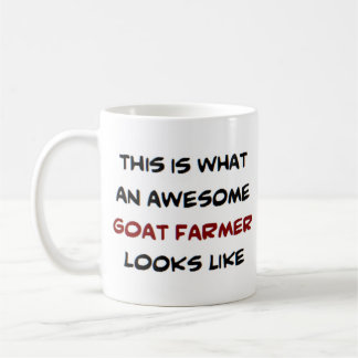 goat farmer, awesome coffee mug