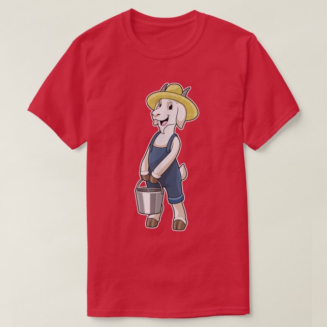 Goat Farmer Bucket Hat  T-Shirt (Design Front)