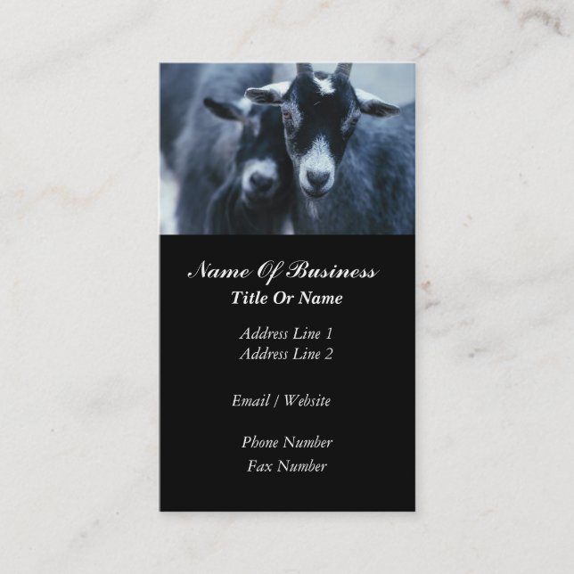 Goat Farmer Business Card (Front)