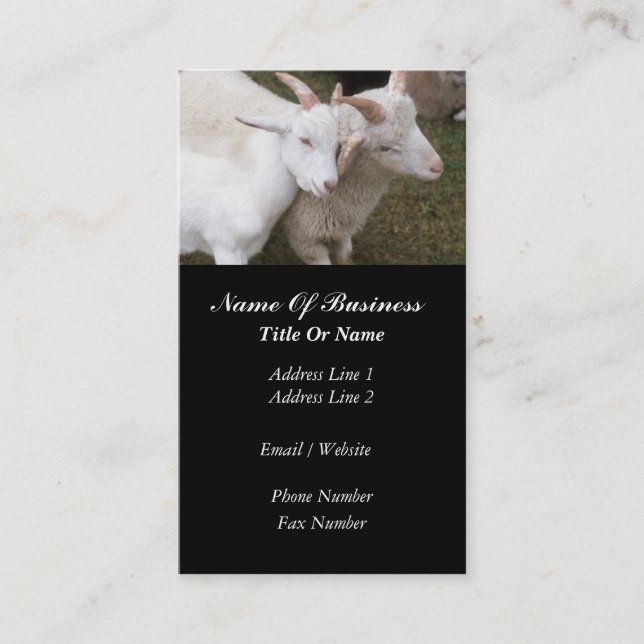 Goat Farmer Business Card (Front)
