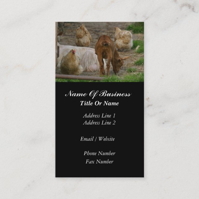 Goat Farmer Business Card (Front)