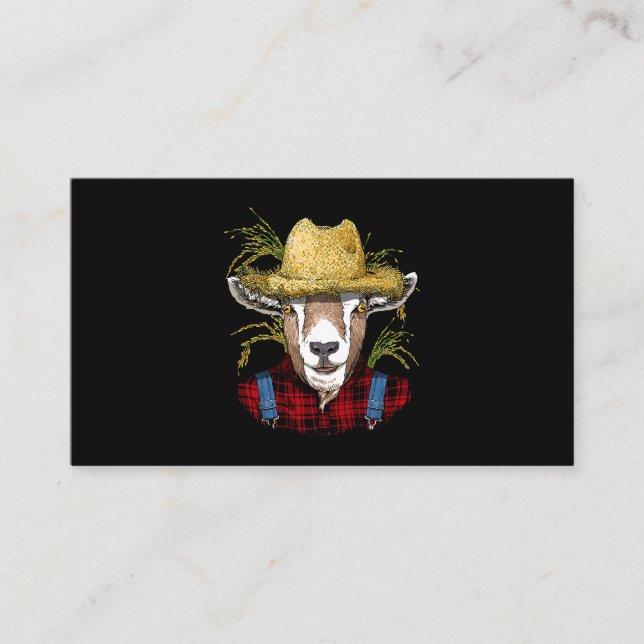 Goat Farmer Farmer Goat Farm Animal Lover 93 Business Card (Front)