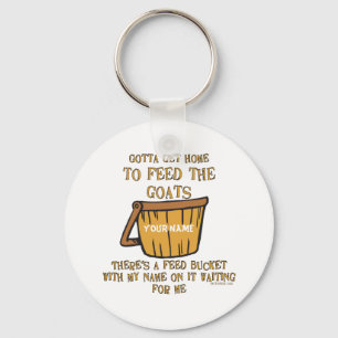 Goat Feed Bucket KeyChain