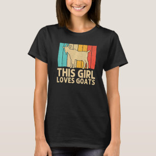Goat For Girls Kids Women Goat Whisperer T-Shirt