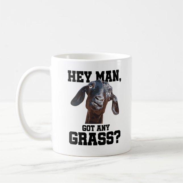 Goat for Goat Lovers Farm Apparel Meme Pun Funny G Coffee Mug (Left)