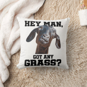 Goat for Goat Lovers Farm Apparel Meme Pun Funny G Cushion