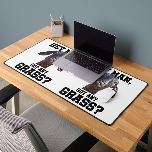 Goat for Goat Lovers Farm Apparel Meme Pun Funny G Desk Mat (Office 2)