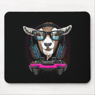 Goat Gamer Pc Computer Video Game Lover Streaming Mouse Mat