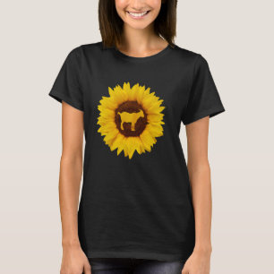 Goat Gift For Women Men Sheep Kid Nanny Sunflower  T-Shirt