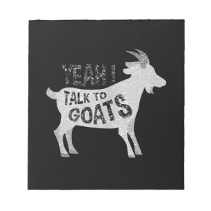 Goat Gifts for Goat Lovers Funny Notepad