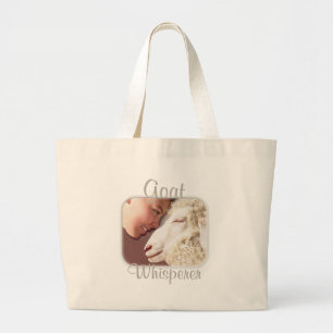 Goat Gifts Goat Whisperer Large Tote Bag