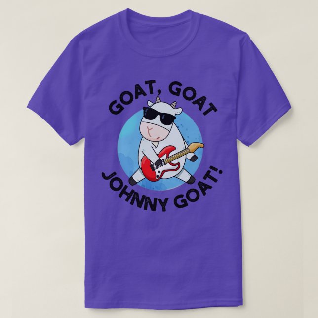Goat Goat Go Goat Cute Animal Pun 1 T-Shirt (Design Front)