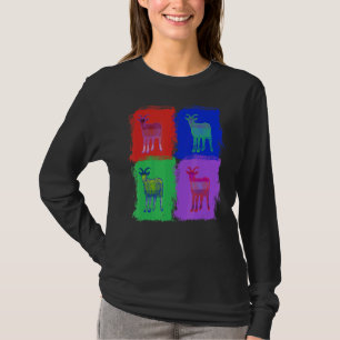 goat goats Pop art T-Shirt