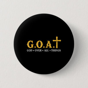 Goat God Over All Things 6 Cm Round Badge