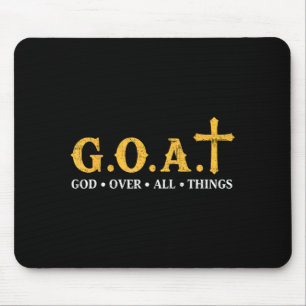 Goat God Over All Things Mouse Mat