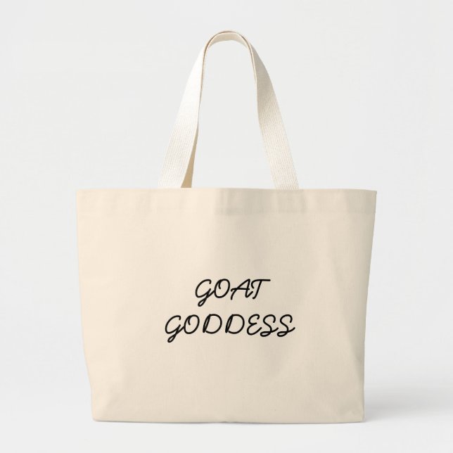 GOAT GODDESS LARGE TOTE BAG (Front)