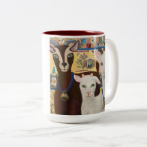 Goat Gothic Mug - funny goats with every cup!