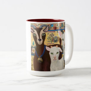 Goat Gothic Mug - funny goats with every cup!