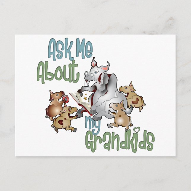 Goat Grand Kids - Grandma Postcard (Front)