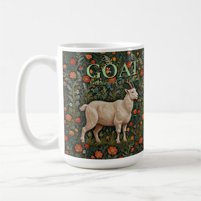 GOAT Greatest of all Time Coffee Mug (Left)