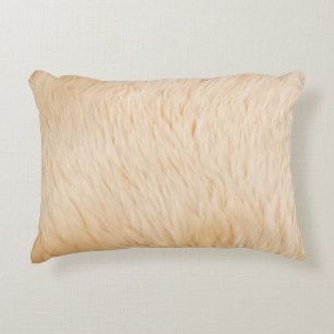 Goat hair fur animal texture decorative cushion