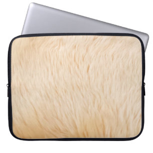 Goat hair fur animal texture laptop sleeve