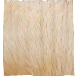 Goat hair fur animal texture shower curtain