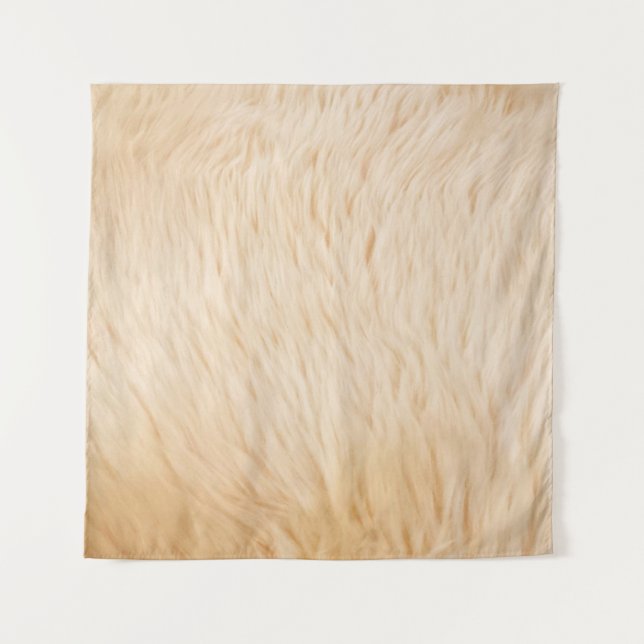 Goat hair fur animal texture tapestry (Front)
