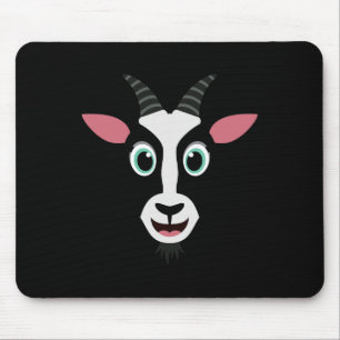 Goat Halloween Costume Goat Face Lazy Halloween Co Mouse Mat