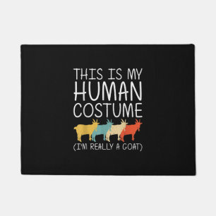 Goat Halloween Human Costume Doormat