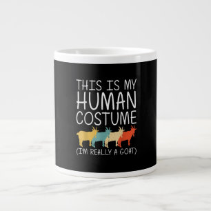 Goat Halloween Human Costume Large Coffee Mug