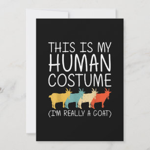 Goat Halloween Human Costume Save The Date