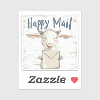 Goat, Happy Mail, Sticker