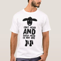 Goat Head Sheep Head Funny Quote With Black Text