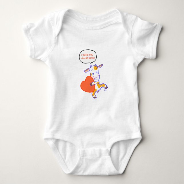 Goat Heart Baby Bodysuit (Front)