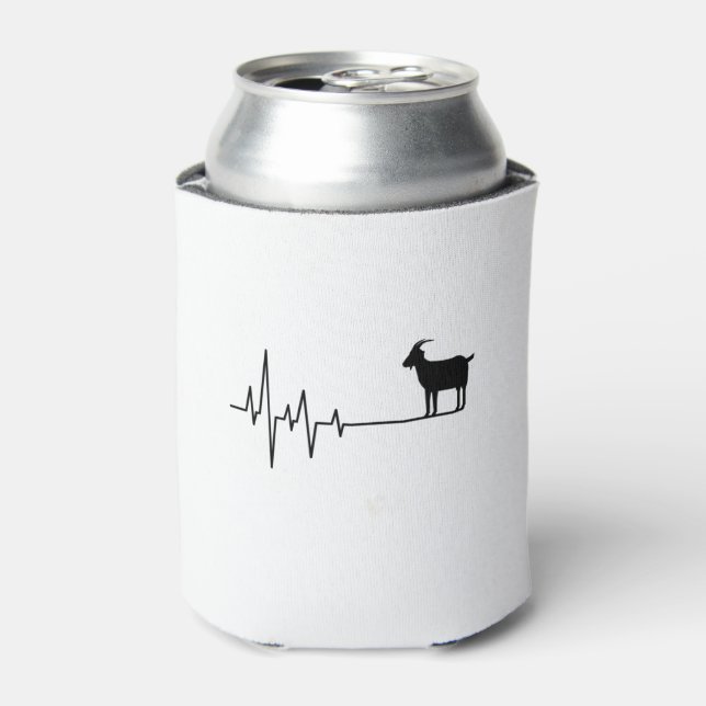 Goat Heartbeat  Can Cooler (Can Front)