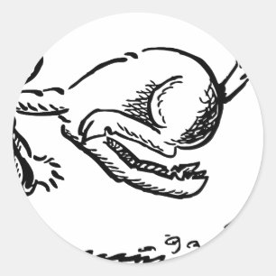Goat horn ram custom personalise Anniversaries Classic Round Sticker