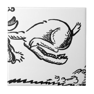 Goat horn ram custom personalise Anniversaries Tile
