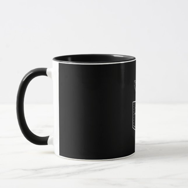 Goat In A Pocket Logo Funny Goat Lover Mug (Left)