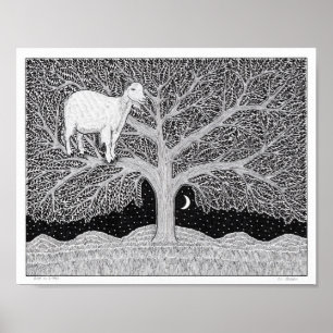 Goat in a Tree Poster