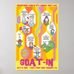 Goat-In Poster (11" x 17")
