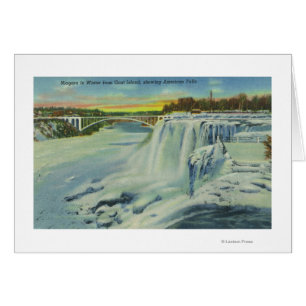 Goat Island View of American Falls in Winter