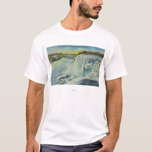 Goat Island View of American Falls in Winter T-Shirt