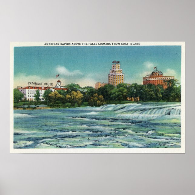 Goat Island View of American Rapids Poster (Front)