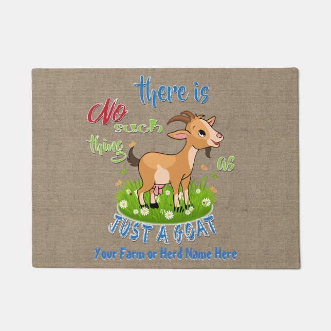 GOAT | JUST A GOAT GetYerGoat™ Doormat (Front)