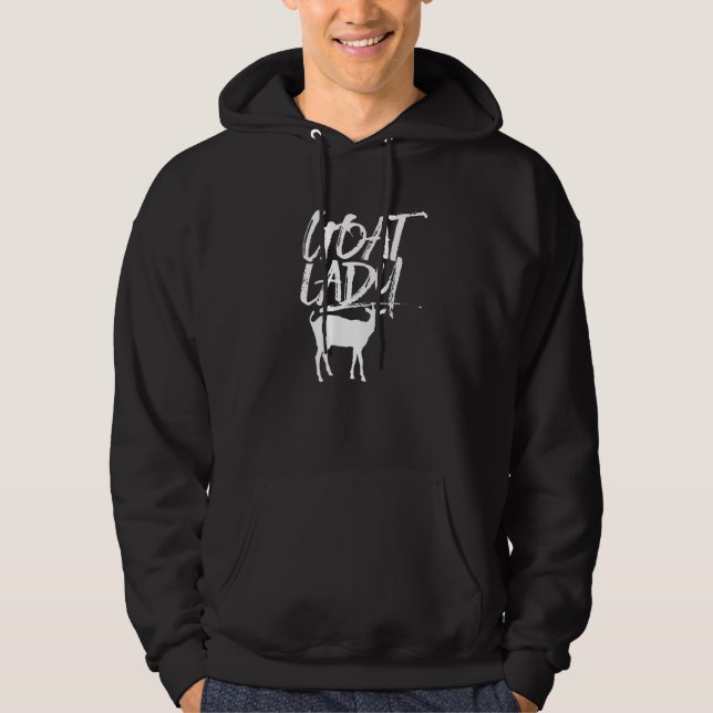 Goat Lady Animal Lover Goats Domestic Sheperd 1 Hoodie (Front)