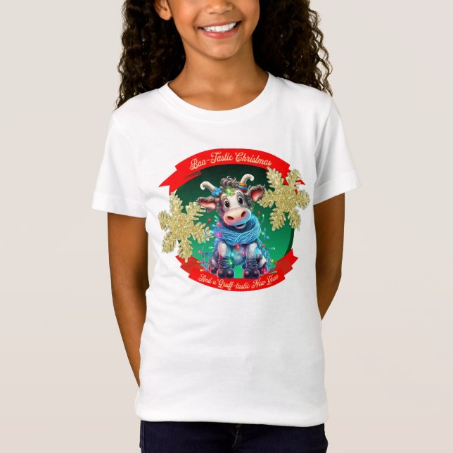 Goat Light Christmas  T-Shirt (Front)