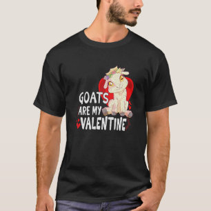 Goat  Livestock Farm Farmer Valentine´s Day T-Shirt
