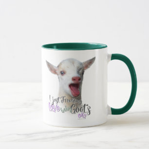 GOAT LOVE   I Just Freaking LOVE Baby Goats OK Mug