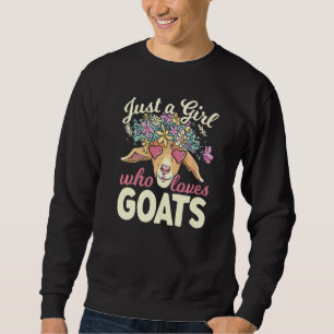 Goat Lover Animal Farmer Goat Lady Rancher Farming Sweatshirt